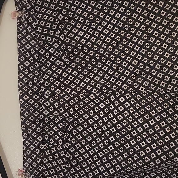 Chico's Womens Stretch Pull On Crop Pants w/Geometric Print & Tassel Hem, S: 2.5 - Picture 5 of 7